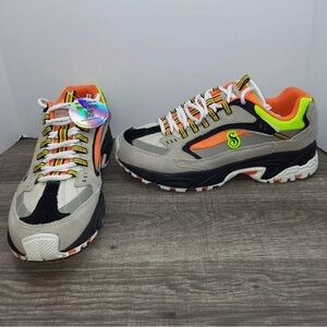 Skechers Snoop Dogg Stamina-SNOOP 91 Gray Orange Shoes